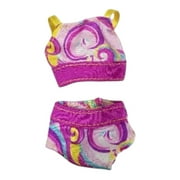Lol Surprise doll OMG Bartz#56880 Swimsuit, Bikini 2 Piece Purple Swirl Bathing Suit Clothes ONLY