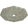thumbnail image 3 of 33 1/4"OD x 3 5/8"ID x 1"P Scroll Medallion (Fits Canopies up to 3 5/8"), Hand-Painted Flash Gold, 3 of 6