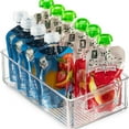 thumbnail image 2 of 6Pcs Clear Plastic Storage Bins Space Saving Freezer Organizer For Food Storage Organization, 2 of 6