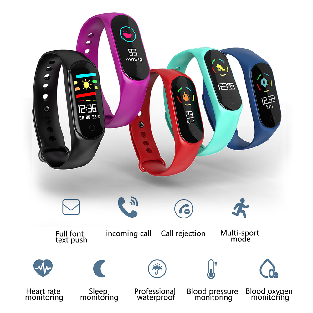 Smart Sports Bracelet Smart Watch Step Calories Distance Heart Rate