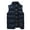 Blue, variant on Winter Clearance!Brilliant Puffer Jacket Men No Sleeve Fashion Men Solid Stand Collar Sleeveless Cardigan Jacket Outerwear Padded Coat Black XXL
