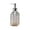 Clear, variant on Wave Pattern Dispenser Wave Pattern Glass Soap Dispenser Bottle 350ml Capacity for Hand Soap Shampoo Shower Gel, Press Type Pump Refillable Container Bathroom Kitchen Storage Glass Soap Bottle