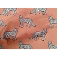 thumbnail image 4 of oneOone Cotton Poplin Fabric Fox Block Printed Fabric 1 Yard 56 Inch Wide, 4 of 4