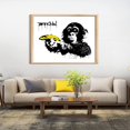 AVOI Banksy Wall Art-Monkey Banana Gun Wall Decor-Abstract Canvas Wall ...