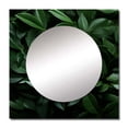 thumbnail image 2 of Designart "Rhythms Of Tropical Robusta Palms" abstract botanicals Square Mirror For Wall Decor - Large Green Square Printed Wall Mirror Art - Square Modern Mirror - Wall Mounted Square Mirror, 2 of 5