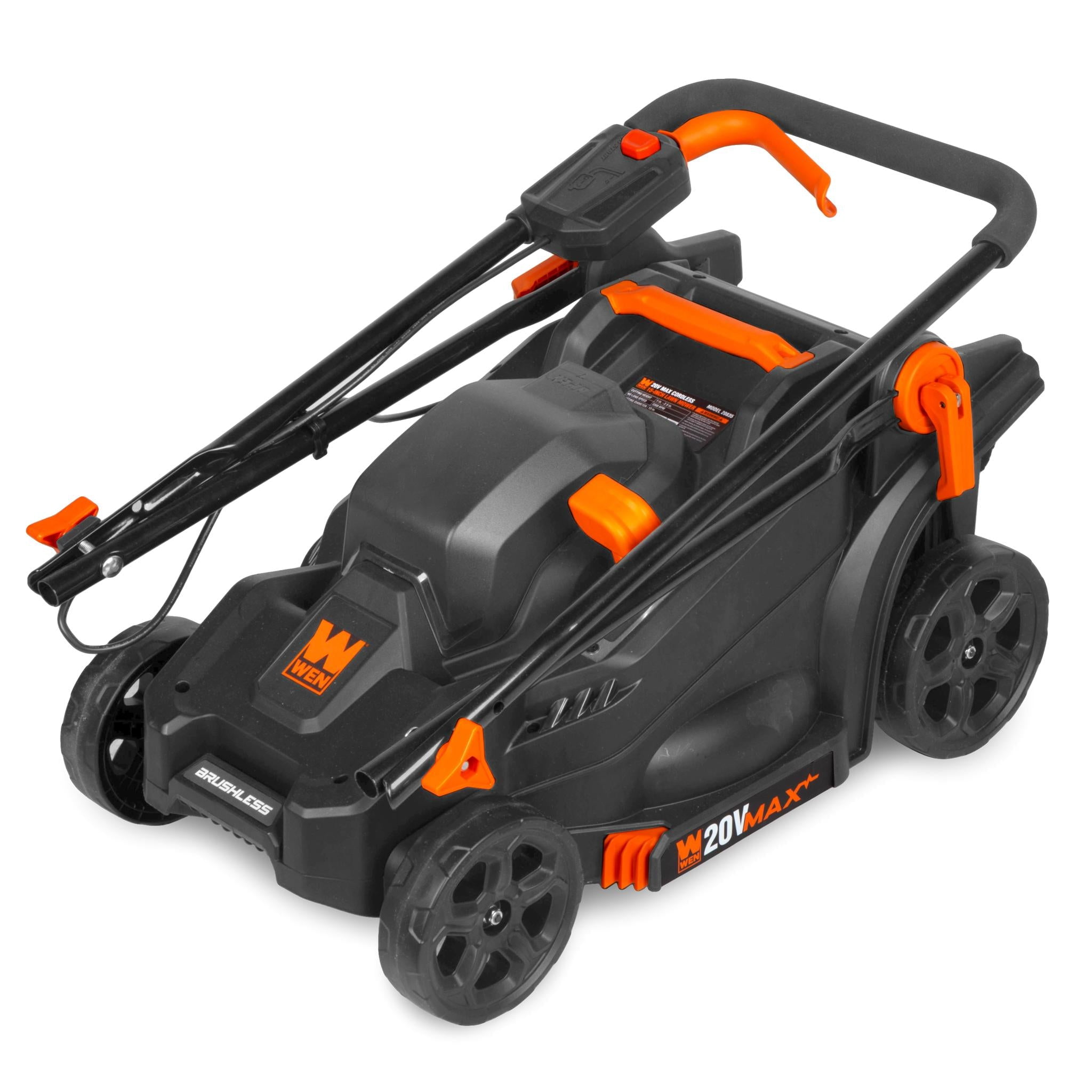 WEN 20V Max Cordless 15-Inch Lawn Mower and String Trimmer Combo Kit with 5Ah Battery and Charger (20VK2MLB)