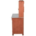 thumbnail image 3 of Leisure Season Outdoor Wood Kitchen Prep Station in Medium Brown, 3 of 5