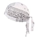 thumbnail image 2 of Mujeres Hombre Turbante Sombrero Gorra de quimio Musulmán Pre-atado de blanco Zulema Algodón Unisex Durag, 2 of 6