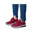thumbnail image 3 of Gomelly Womens Sneakers Sport Running Shoe Knit Upper Athletic Shoes Comfort Walking Gym Outdoor Trainers Female Red 10.5, 3 of 5