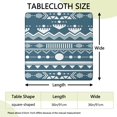 thumbnail image 2 of Vibrant Bohemian Floral Design Stretch Tablecloth 36x36 Inch for Patio Dining and Card Tables, 2 of 6