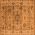 thumbnail image 1 of Ahgly Company Indoor Square Oriental Orange Industrial Area Rugs, 8' Square, 1 of 4