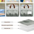thumbnail image 4 of Yayeee Foldable Storage Basket for Shelves with Handles Waterproof Cloth Bins, Foggy Forest, 4 of 7