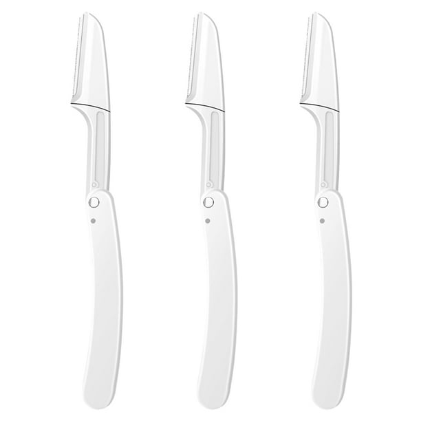 Navaja recortadora de cejas plegable, maquinilla recortadora de cejas, kit de cuidado de cejas para mujeres y hombres