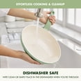 thumbnail image 6 of GreenPan Essence 8″ Ceramic Nonstick Frypan with Spatula, Dishwasher Safe, Oven Safe, Sage Green​, 6 of 8