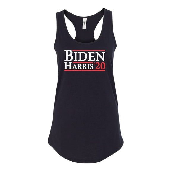 Biden Harris 2020 Presidential Campaign Political Women's Racerback Tank Top-Black-medium