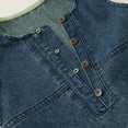 thumbnail image 5 of FLMEI Little Girls Summer Denim Dress for Kids Toddler Solid Colours Tank Dress for Girls Sleeveless Casual Sundress Adjustable Straps Jeans Tank Skirt Size 1-8T, 5 of 9