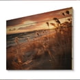 thumbnail image 2 of Designart "A Mesmerizing Golden Sands wall art XIV" Landscapes Print on Natural Pine Wood, 2 of 5