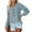 Light Blue, variant on Aloohaidyvio Sweaters for Women,Women Casual Soild Long Sleeve Pocket Knit Pullover V-Neck Sweater Coat