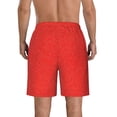 thumbnail image 3 of Naloa Red Glitter Men's Beach Shorts, Surfing shorts, Swim trunks, Quick Dry Swim Trunks for Surfing Beach Fun - 3X-Large, 3 of 9