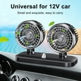 thumbnail image 3 of Ventilador de coche ventilador de refrigeración de coche de montaje en salpicadero de refrigeración por aire de 12 V de doble cabezal giratorio de 180 ventilador de coche de ANGGREK Otros, 3 of 8