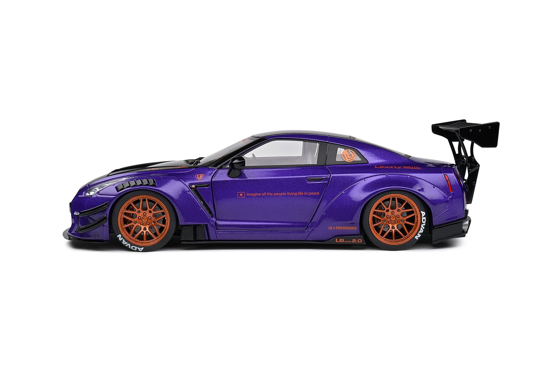 2022 Nissan GT-R (R25) w/Liberty Walk 2.0 - Purplezilla - Solido