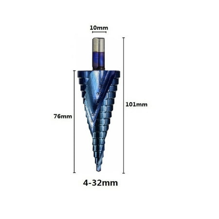 

BE-TOOL Triangular/Hexagon Shank Spiral Groove Step Cone Drill High Speed Steel Cutting Holes