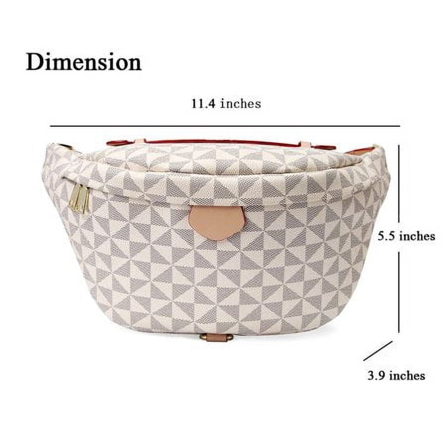 Merkaren Women Waterproof Shoulder Satchel Ladies PU Leather Bum Handbag Fashion Daily Sports Crossbody Fanny Pack