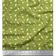 thumbnail image 1 of Soimoi Green Heavy Satin Fabric Text & Wine Glass Bar Print Fabric by the Yard 56 Inch Wide, 1 of 5