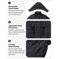 thumbnail image 6 of wantdo Women's Plus Size Winter Jacket Warm Thicken Puffer Jacket Quilted Outerwear Parka Dark Grey 3X, 6 of 9