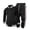 Black, variant on Men’s Two Piece Tracksuit Set Casual Bomber Jacket and Jogger Pants with Striped Print Athletic Style Outfit