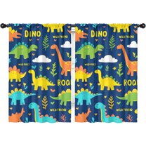 Blackout Kids Curtains,Cute Dinosaur Pattern Childrens Insulated Curtains Set Of 2,Bedroom Essentials,Toddler Room Decor 42x63in(106x160cm)