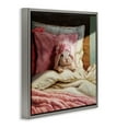 thumbnail image 3 of Stupell Industries Bunny Resting in Bed Animals & Insects Painting Gray Floater Framed Canvas Art Print Wall Art, 18 x 18, 3 of 9