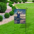 thumbnail image 5 of SKYSONIC Garden Flag Painting of Jesus Standing at The Sea Side Double-Sided Printed House Sports Flag 12x18 in Polyester Decorative Flags for Courtyard Garden Flowerpot, 5 of 7