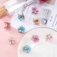 thumbnail image 7 of Dalrosia 15PCS Small Hair Clips Crystal Mini Flower Hair Clips Hair Decorations for Women Hair barrettes for Fine Hair Alligator Bling Bling Hairpin, 7 of 7