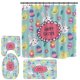thumbnail image 5 of Cortina de ducha decorativa de Pascua 2024; juego de cuatro piezas para baño; cortina de ducha de conejo; juego de decoración; cortina de ducha impermeable Alfombrilla antideslizante, 5 of 6