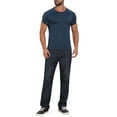 thumbnail image 2 of INSPIRE CHIC Men's Workout Stretch Crew Neck Short Sleeve Sport Running T-Shirts M Dark Blue, 2 of 6