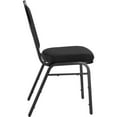 thumbnail image 4 of National Public Seating NPS® 9200 Series Premium Fabric Upholstered Stack Chair, Ebony Black Seat/ Black Sandtex Frame, 4 of 5
