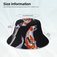 thumbnail image 3 of Balery Tricolor Koi Fish Trio Sombreros para el sol para hombre y mujer, sombrero de pescador con UPF 50+, 3 of 6