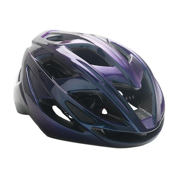 Casco de bicicleta con almohadilla desmontable para escalada, para mujeres y hombres Púrpura Negro