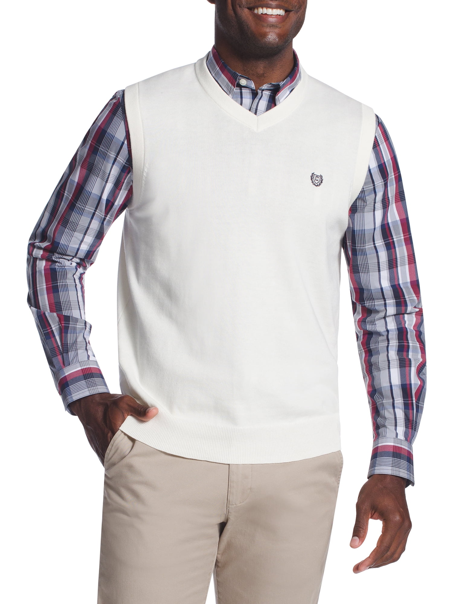 Chaps Men's Sleeveless Fine Gauge 