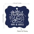 thumbnail image 7 of Inkdotpot Pack Of 100 Thank You From The New Wedding Paper Tags DIY Craft Bracket Shape Real Silver Foil Hang Tags, 7 of 7