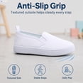 thumbnail image 4 of Girls White Shoes Canvas Comfortable Causal Sneakers for Boys Toddler Kids, 4 of 12