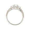 thumbnail image 2 of 1 1/4ct Pave Three Stone Diamond Ring 14K White Gold, 2 of 2