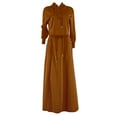 thumbnail image 3 of DHFJKG Long Skirt Sets For Women 2 Piece Outfits Long Sleeve Hooded Sweatshirts Side Slit Maxi Skirts With Pockets Spring Trendy Outfit, 3 of 5