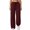 Wine, variant on Noric Women's Jogger Pants High Waist Drawstring Elastic Waist with Pockets Adjustable‑Hem Relaxed‑Fit Casual Trousers