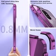 thumbnail image 5 of Compatible with Oppo Reno 10 Pro Case with Built-in Privacy Glass Screen Protector, Ultra Slim Oppo Reno 10 Pro Phone Case Clear for Women Men Shockproof Protective Cover (Purple), 5 of 14