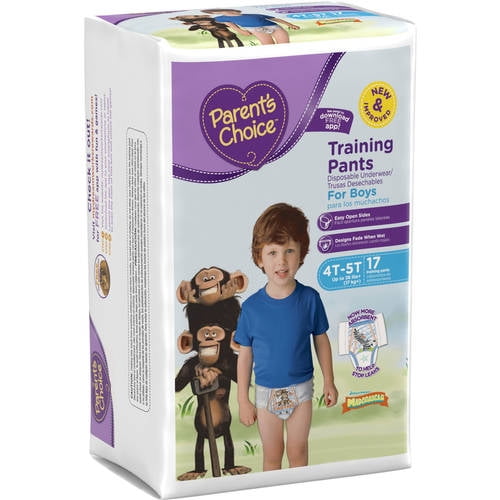 Parent's Choice Training Pants for Boys, Size 4T5T, 17 Pants Walmart