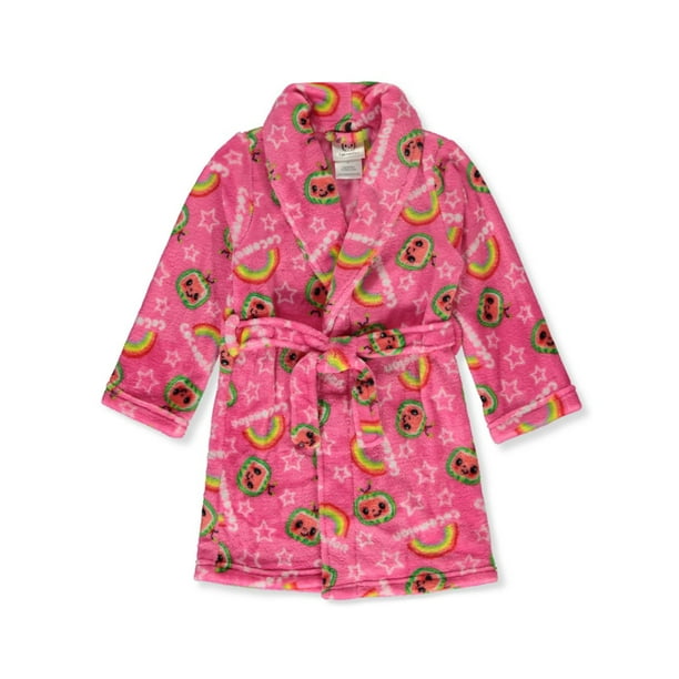 Girls' Plush Bathrobe pink, 4t (Toddler)