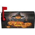 thumbnail image 2 of Halloween Holiday Pumpkin Trick Or Treat Mailbox Covers Magnetic Mail Cover Letter Post Box 21x18 in Mailwrap for Outside Garden Home Decor, 2 of 6