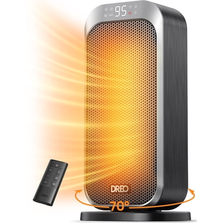 Dreo 1500W Space Heater: Fast, Safe, Quiet & Portable Indoor Heat with Remote